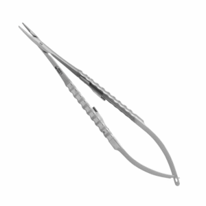"Micro needle holder "Barraquer" | 5-0 - 6-0 | straight | 1.2 mm | with ratchet | 171 mm | F-LINE " Maaletooja Biometric OÜ