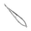1086-11F-Mikro-Nadelhalter-Barraquer-150-mm-gebogen-1-2-mm-mit-Sperre-5-0-6-0-RS-NH-TC-Dentalinstrumente