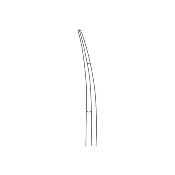 1165-2-Gingivektomie-Schere-13-cm-Goldman-Fox-MINI-CUT-gebogen-gezahnt-Dentalinstrumente-CAD