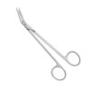 1173-60-Chirurgische-Schere-16-cm-Locklin-MINI-CUT-Version-gerade-abgewinkelt-gezahnt-ergonomische-Dentalinstrumente