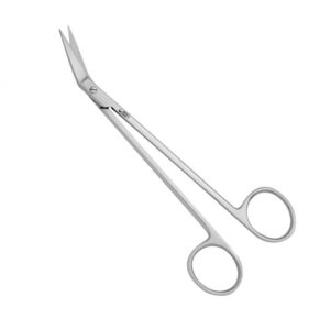 1173-60-Chirurgische-Schere-16-cm-Locklin-MINI-CUT-Version-gerade-abgewinkelt-gezahnt-ergonomische-Dentalinstrumente