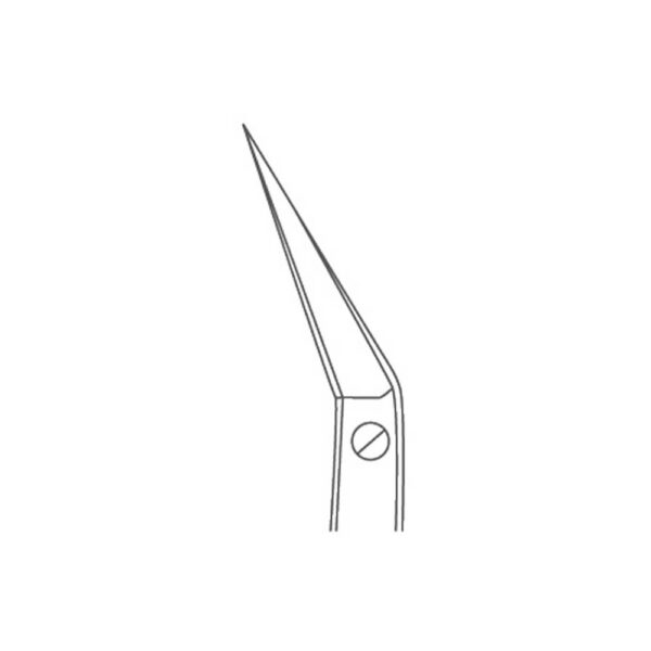 1173-Chirurgische-Schere-16-cm-Locklin-WOLFRAM-CARBID-Version-gebogen-abgewinkelt-CAD
