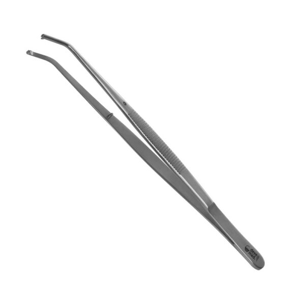 2302-501-Chirurgische-Pinzette-1x2-Semken-155mm-gebogen-fein-ergonomische-Dentalinstrumente-Frauen