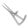 2406-41-Messzirkel-Castroviejo-9-cm-gebogen-0-20-mm-ergonomische-Dentalinstrumente-Frauen