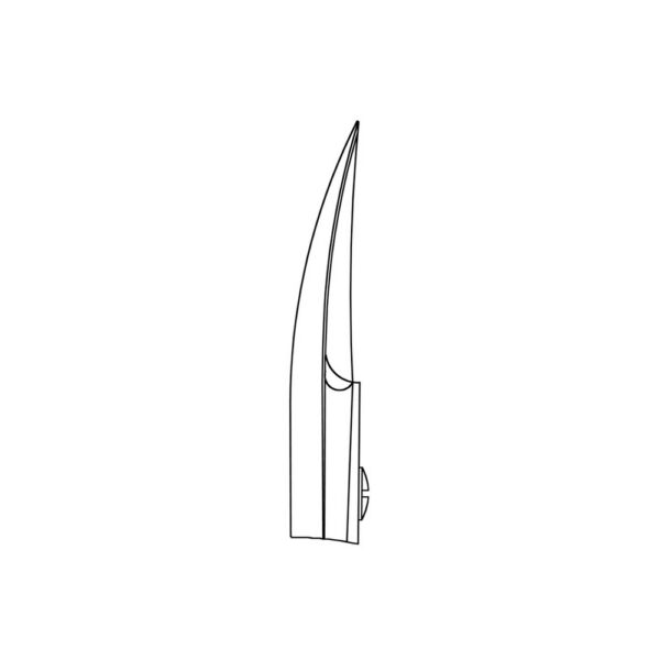 2610-2-Kronenschere-Beebee-10-cm-gebogen-ergonomische-Dentalinstrumente-Frauen-CAD