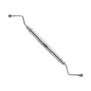 901-27F-Chirurgische-Kuerette-Miller-Colburn12-5-0-5-0-mm-leicht-doppelendig-Dentalinstrumente-Frau