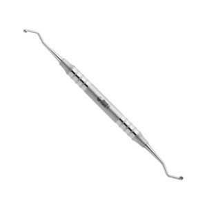 932-27F-Scharfer-Loeffel-2-7-2-7-mm-leicht-doppelendig-ergonomische-Dentalinstrumente-Frauen