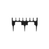 9900-02S-Silikon-Steg-7-schwarz-79-1-x-23-x-8-mm-fuer-7-Instrumente-mit-2-Bruecken-Dentalinstrumente