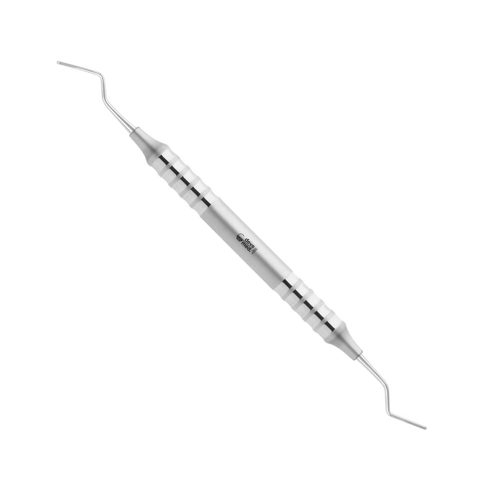 QTM1BLF-Furkations-Kuerette-Quetin-1BL-Bukkal-Lingual-0-9-mm-leicht-ergonomische-Dentalinstrumente-Frauen