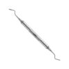QTM2BLF-Furkations-Kuerette-Quetin-2BL-Bukkal-Lingual-1-3-mm-leicht-ergonomische-Dentalinstrumente-Frau