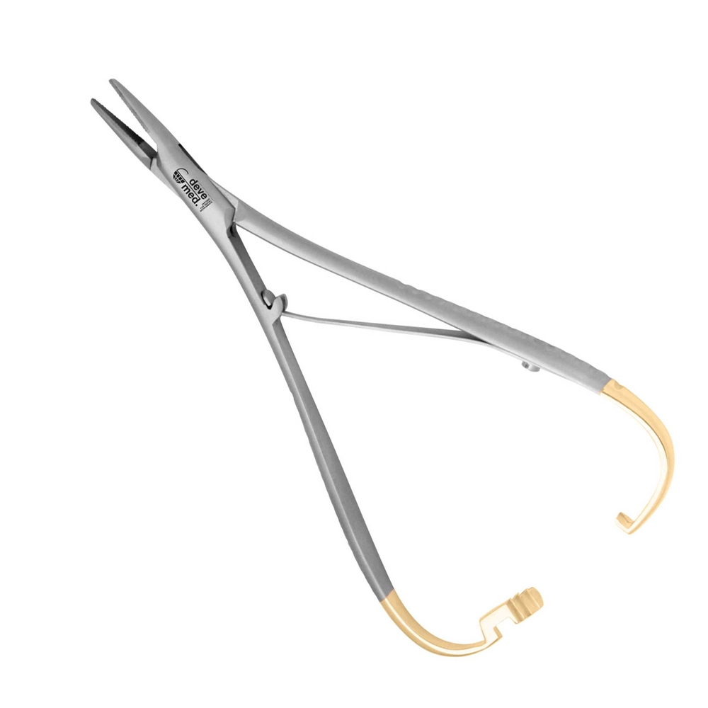 1093-14-Nadelhalter-Mathieu-14-cm-gerade-mit-schlankem-Maul-TC-Umlaufsperre-2-0-4-0-Dentalinstrumente