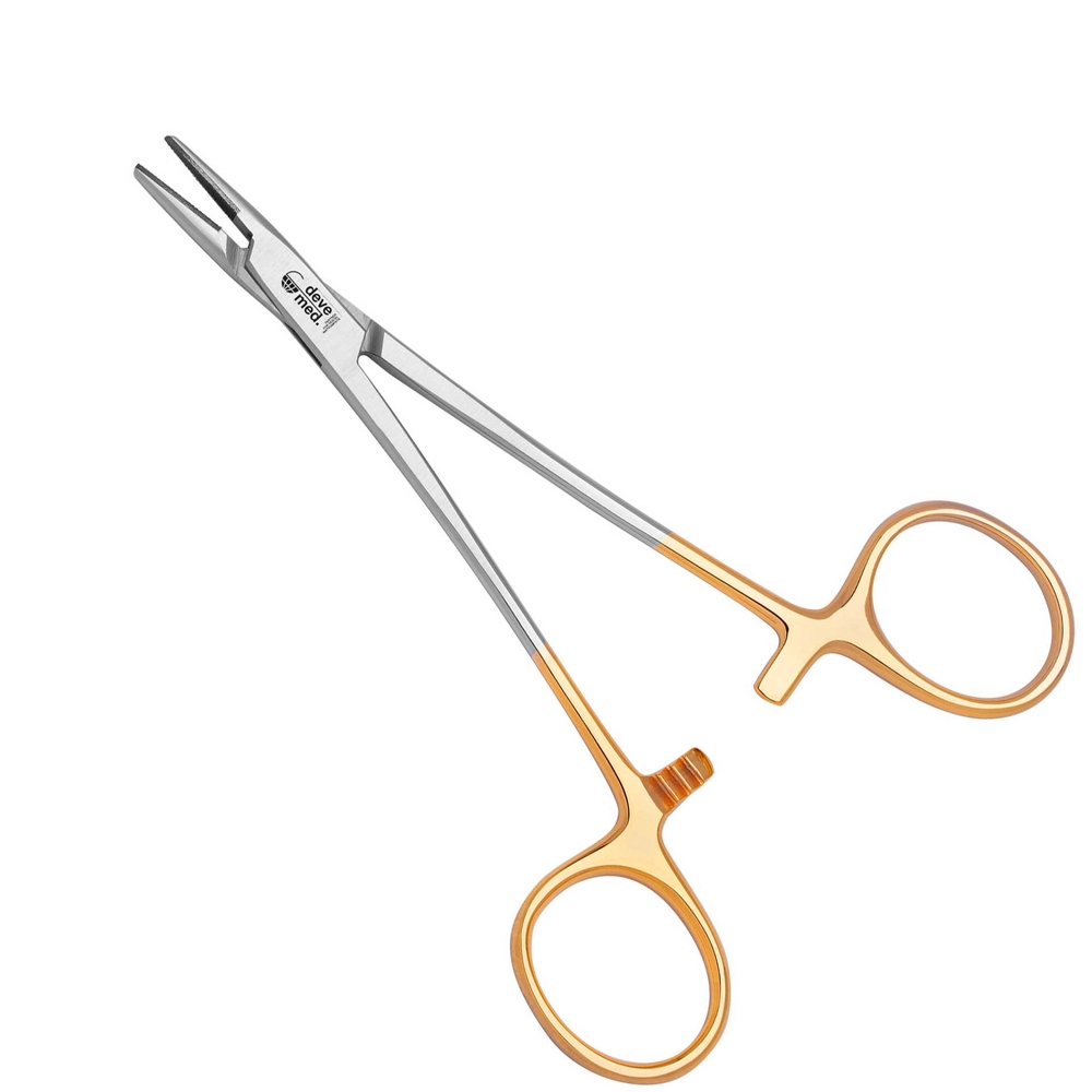 1099-13-Nadelhalter-Halsey-13-5-cm-gerade-TC-Brillengriff-4-0-7-0-ergonomische-Dentalinstrumente-Frauen