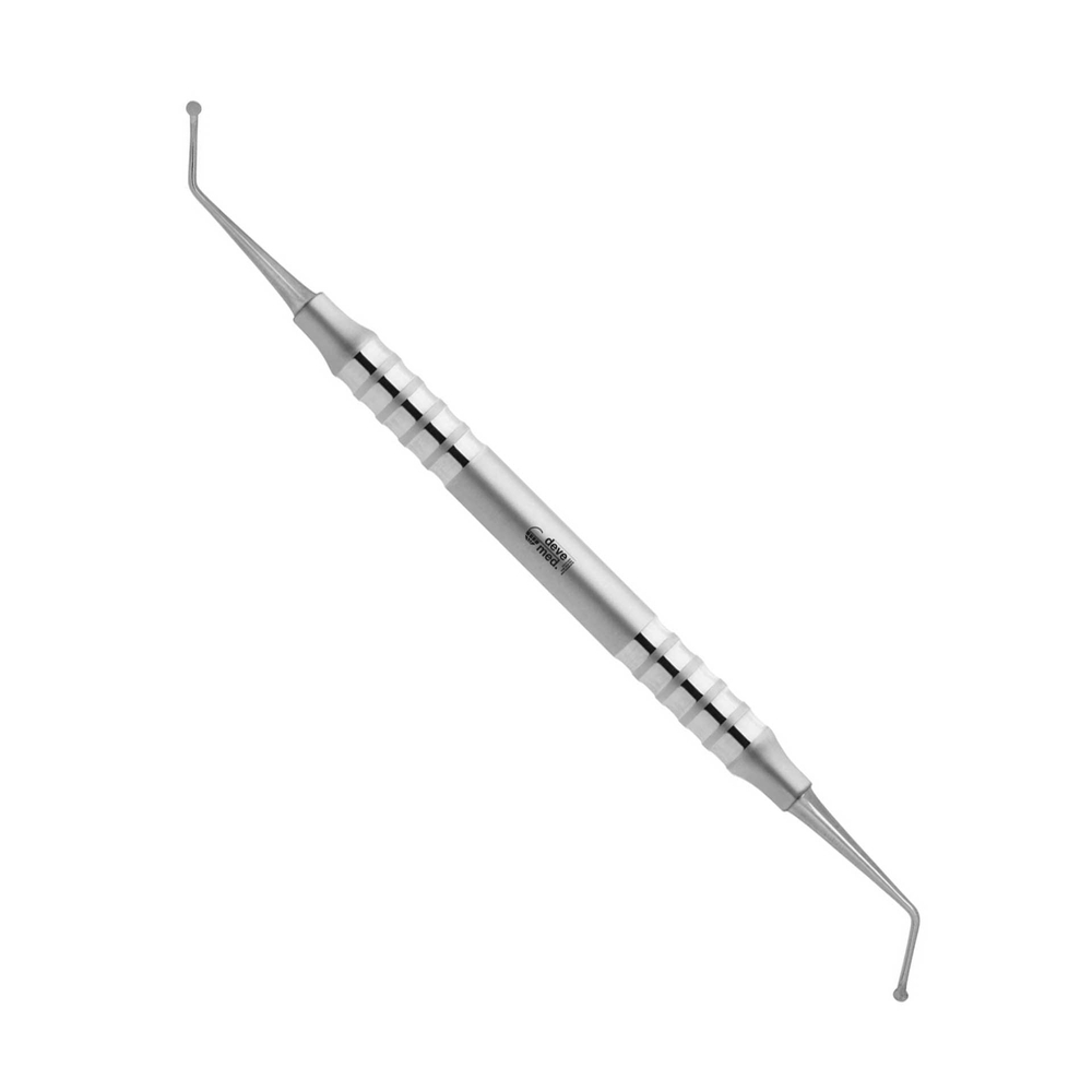 3201-10F-Tellerkuerette-2-5-mm-2-5-mm-super-leicht-doppelendig-ergonomische-Dentalinstrumente-fuer-Frauen