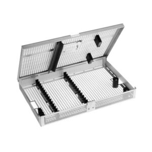 9200-10-GPM-Wash-Tray-275x180x35-14-Instrumenten-3-Bruecken-2-Halter-mit-Haltegriff-Dentalinstrumente