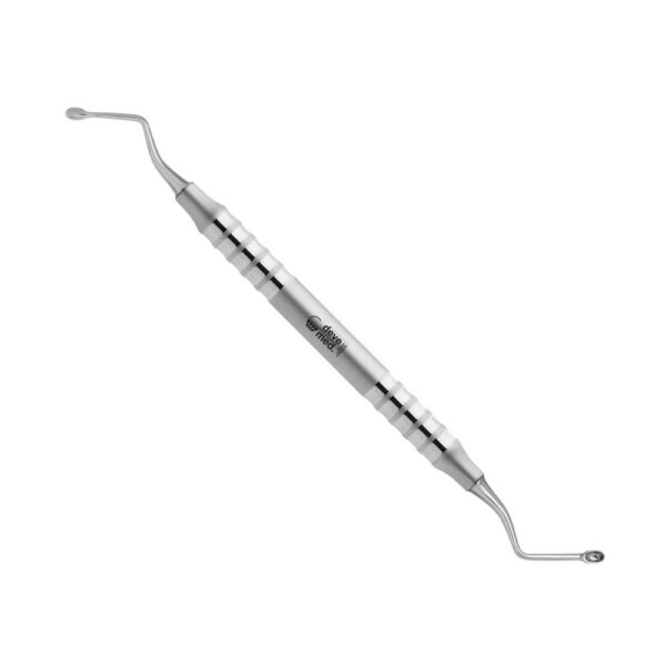 930-50F-Scharfer-Loeffel-Hemingway-3-2-3-2-mm-leicht-doppelendig-ergonomische-Dentalinstrumente