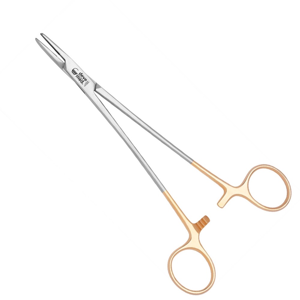 1099-18-Nadelhalter-Crile-Wood-18-cm-gerade-TC-Brillengriff-2-0-4-0-ergonomische-Dentalinstrumente