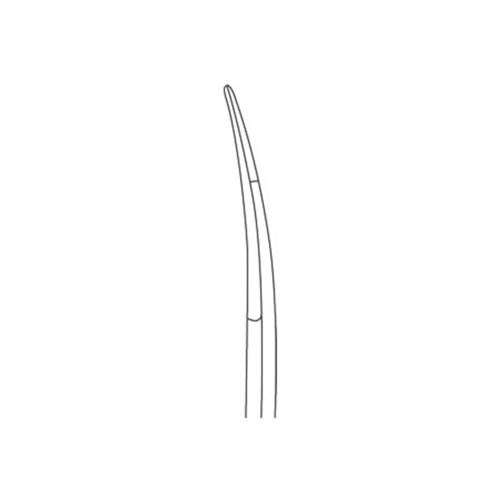 1165-2-Gingivektomie-Schere-13-cm-Goldman-Fox-MINI-CUT-gebogen-gezahnt-Dentalinstrumente-CAD