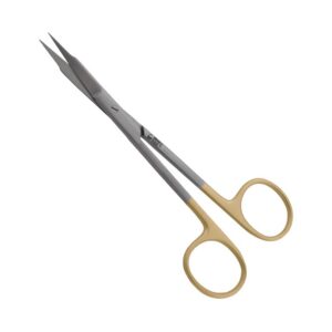 1166-2-Gingivektomie-Schere-13-cm-Goldman-Fox-WOLFRAM-CARBID-gebogen-Dentalinstrumente-Frauen