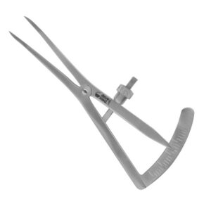 2406-21-Messzirkel-Castroviejo-9-cm-abgewinkelt-0-20-mm-ergonomische-Dentalinstrumente-Frauen