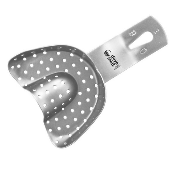 5204-Abdruckloeffel-4-fuer-bezahnte-Oberkiefer-perforiert-ergonomische-Dentalinstrumente