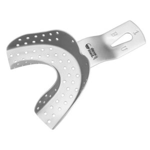 5250-Abdruckloeffel-0-fuer-bezahnte-Unterkiefer-perforiert-ergonomische-Dentalinstrumente-Frauen