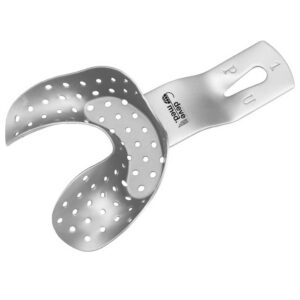 5263-Abdruckloeffel-3-fuer-partiell-bezahnte-Unterkiefer-perforiert-ergonomische-Dentalinstrumente-Frauen