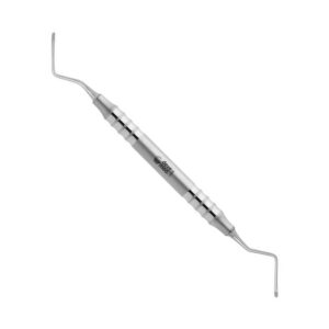 920-60F-Chirurgische-Kuerette-Lucas-0R-0L-1-8-1-8-mm-gezahnt-leicht-doppelendig-Dentalinstrumente-Frauen