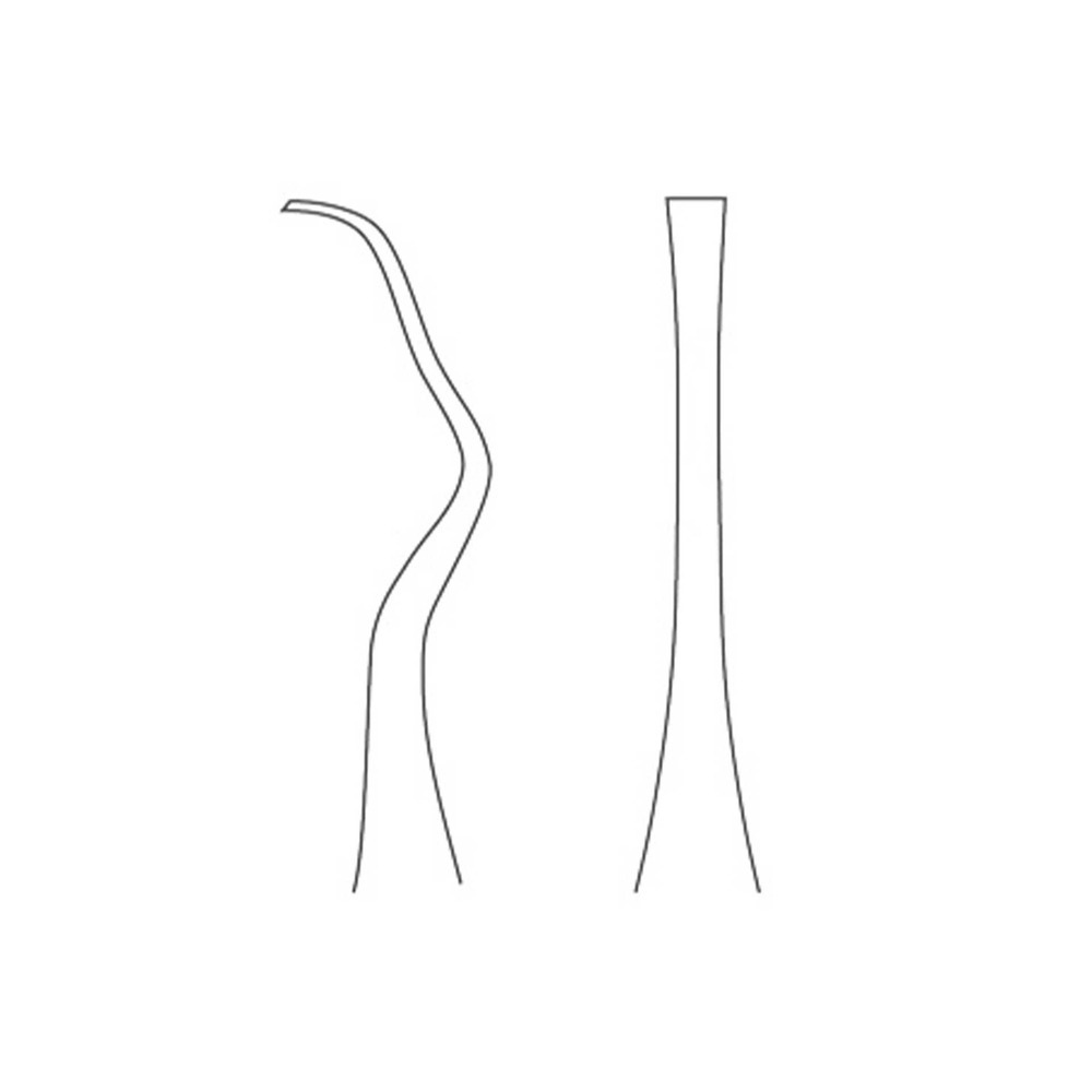 KL13K-TGF-Parodontal-Meissel-13K-TG-Kirkland-super-leicht-doppelendig-Dentalinstrumente-CAD